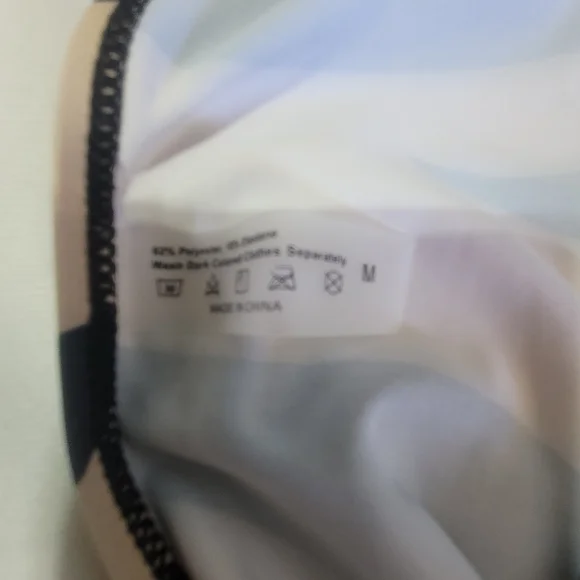 2 piece strapless bikini high waisted drawstring size medium - Picture 6 of 10